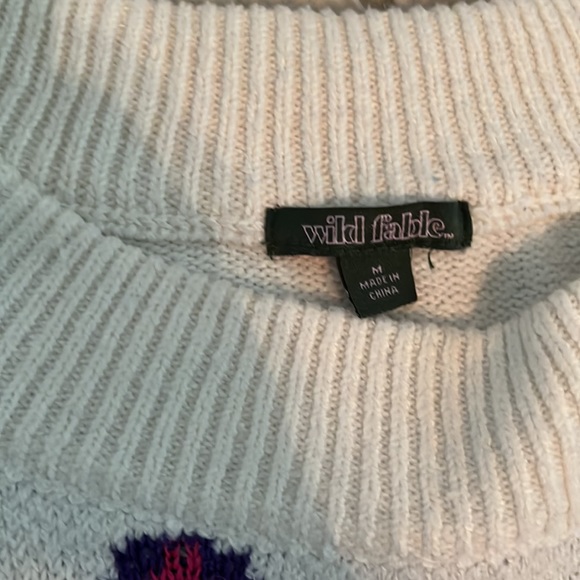 Wild fable retro flower sweater - Picture 4 of 6